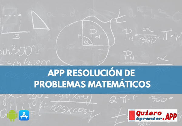 app para resolución de problemas matemáticos